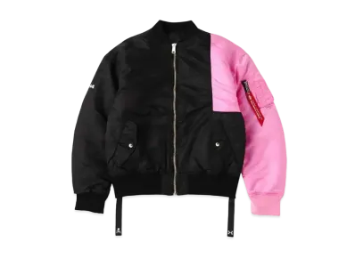 mastermind JAPAN x C2H4 Made By Alpha Industries Bomber Jacket "Black Pink"