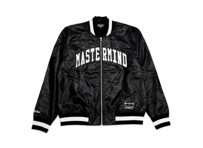 mastermind JAPAN x Mitchell & Ness Varsity Jacket "Black"