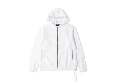 mastermind JAPAN Swarovski Zip Up Hoodie "White"