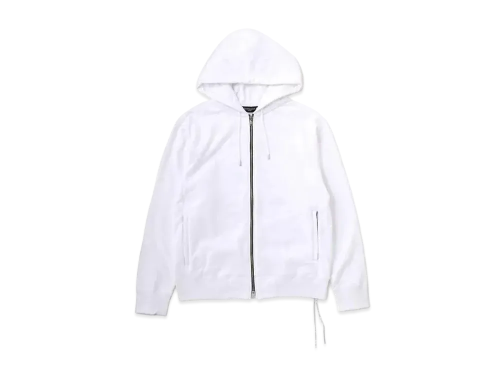 mastermind JAPAN 3D Embroidery Zip Up Hoodie "White"