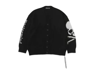 mastermind JAPAN Intarsia Skull Cardigan "Black"