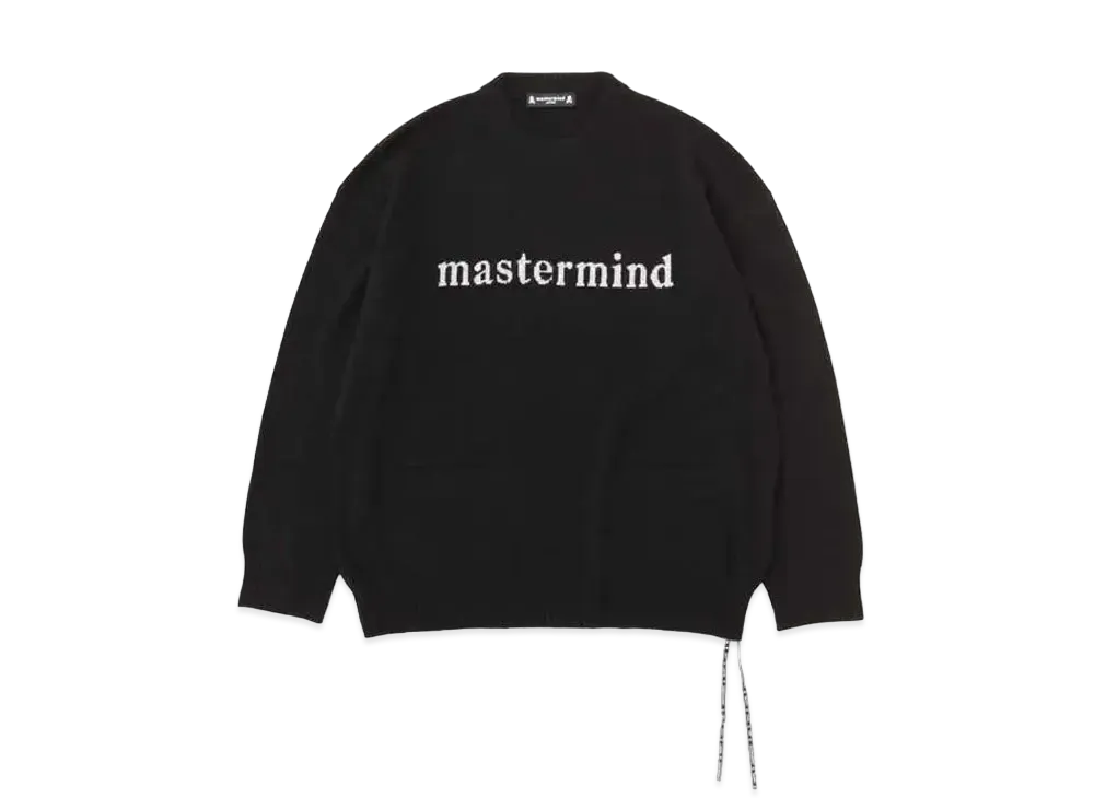 マスターマインドジャパン インターシア スカル クルーネック "ブラック"