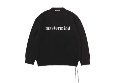 mastermind JAPAN Intarsia Skull Crewneck "Black"