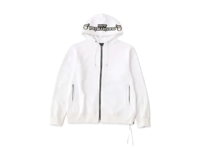 mastermind JAPAN Embroidery-Ish Zip Up Hoodie "White"