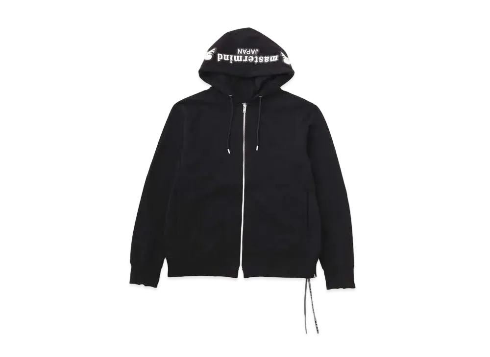 mastermind JAPAN Embroidery-Ish Zip Up Hoodie "Black"