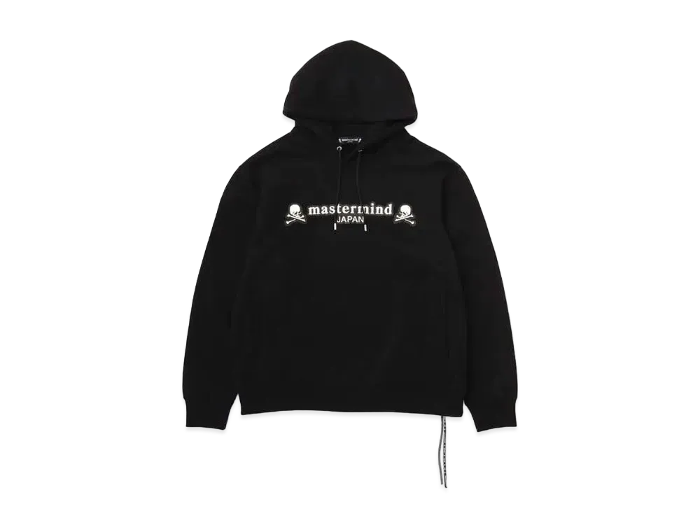 mastermind JAPAN Embroidery-Ish Hoodie "Black"