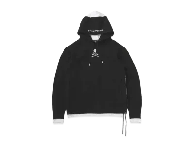 mastermind JAPAN 2 Color Hoodie "Black White"