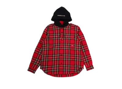 mastermind JAPAN Hooded Plaid Shirts "Red Tartan Plaid"