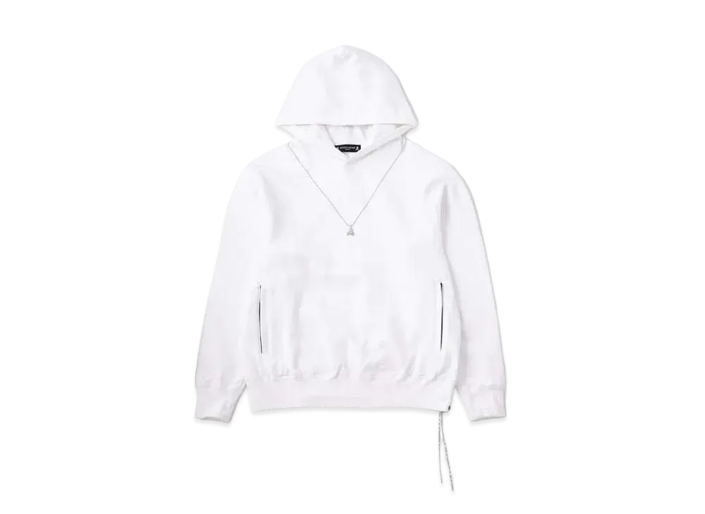 mastermind JAPAN Skull Necklace Hoodie "White"