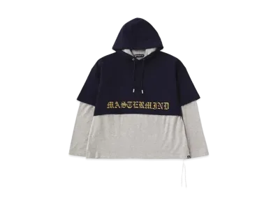 mastermind JAPAN Boxy 2 Material Hoodie "Navy Gray"