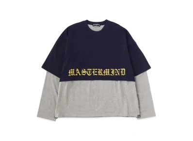 mastermind JAPAN 2 Material Crewneck "Navy Gray"