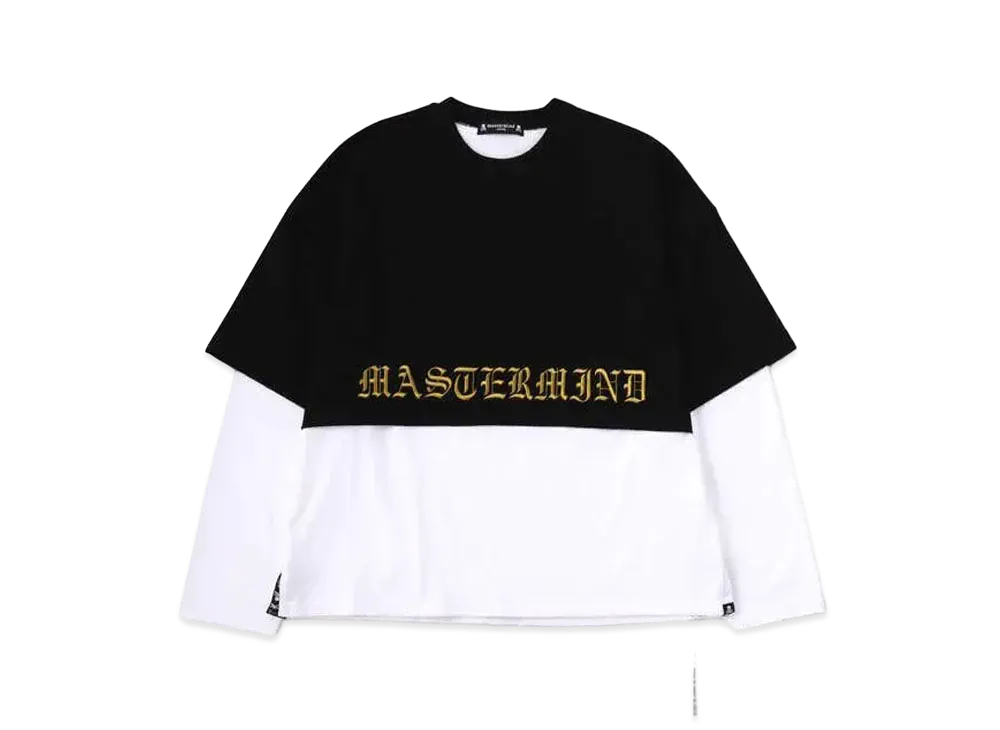 mastermind JAPAN 2 Material Crewneck "Black White"