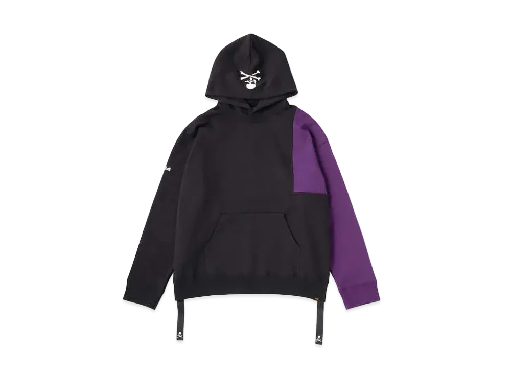 mastermind JAPAN x C2H4 Made By Alpha Industries Hoodie "Black Gray"