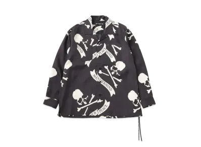 mastermind JAPAN TropicaLSkulLSilk LS Shirts "Black"
