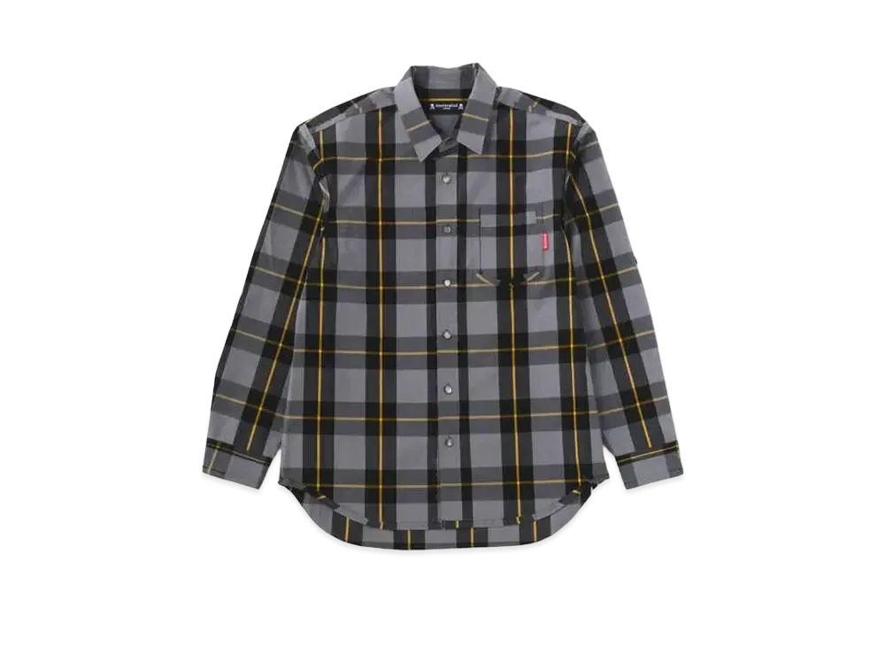 mastermind JAPAN Block Plaid Reversible LS Shirts "Gray"
