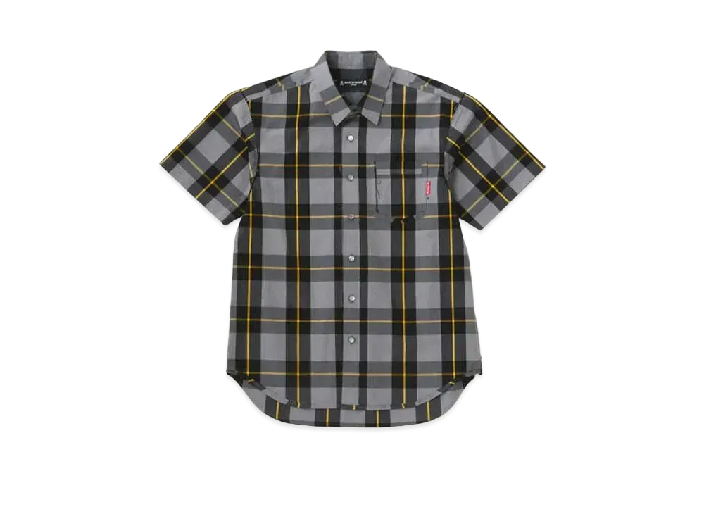 mastermind JAPAN Block Plaid Reversible SS Shirts "Gray"