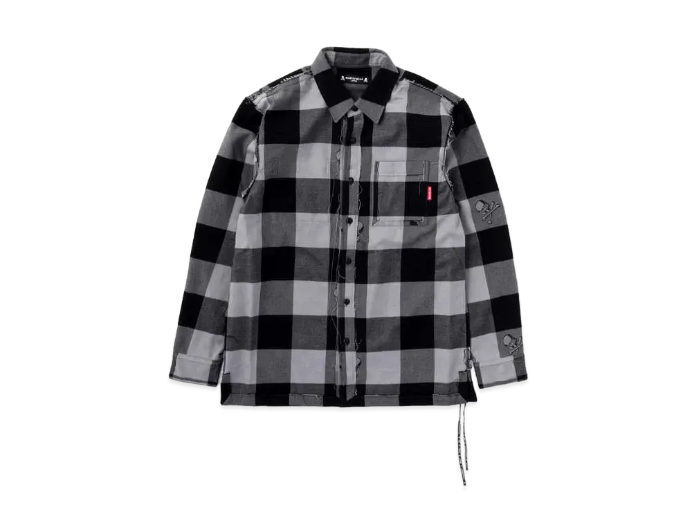 mastermind JAPAN Reversible FlanneLShirt "Gray"