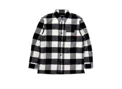 mastermind JAPAN Reversible FlanneLShirt "White"
