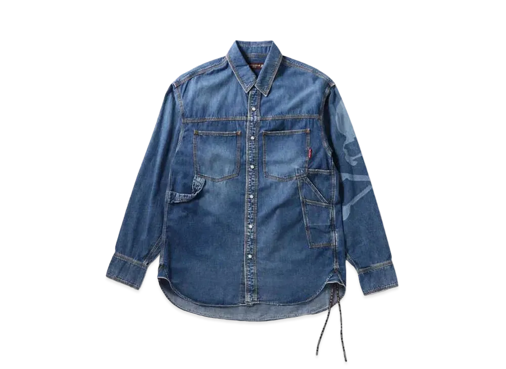 mastermind JAPAN Light Oz Work Denim Shirts "Indigo"