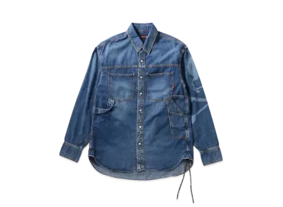 mastermind JAPAN Light Oz Work Denim Shirts "Indigo"
