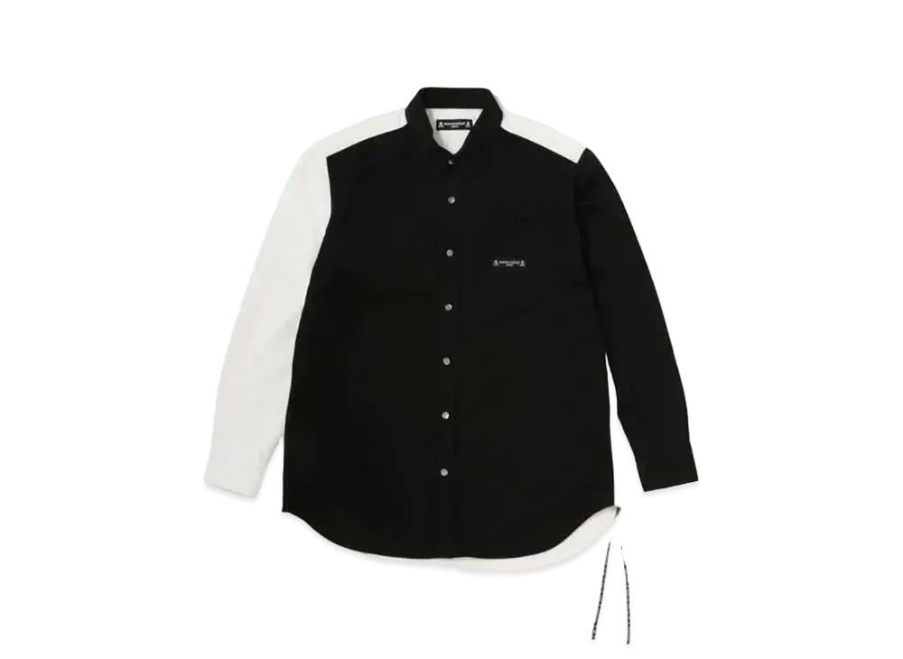 mastermind JAPAN Debosed SkulLShirt "Black White"