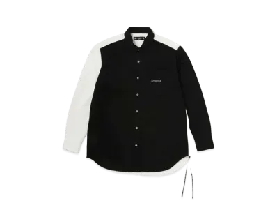 mastermind JAPAN Debosed SkulLShirt "Black White"