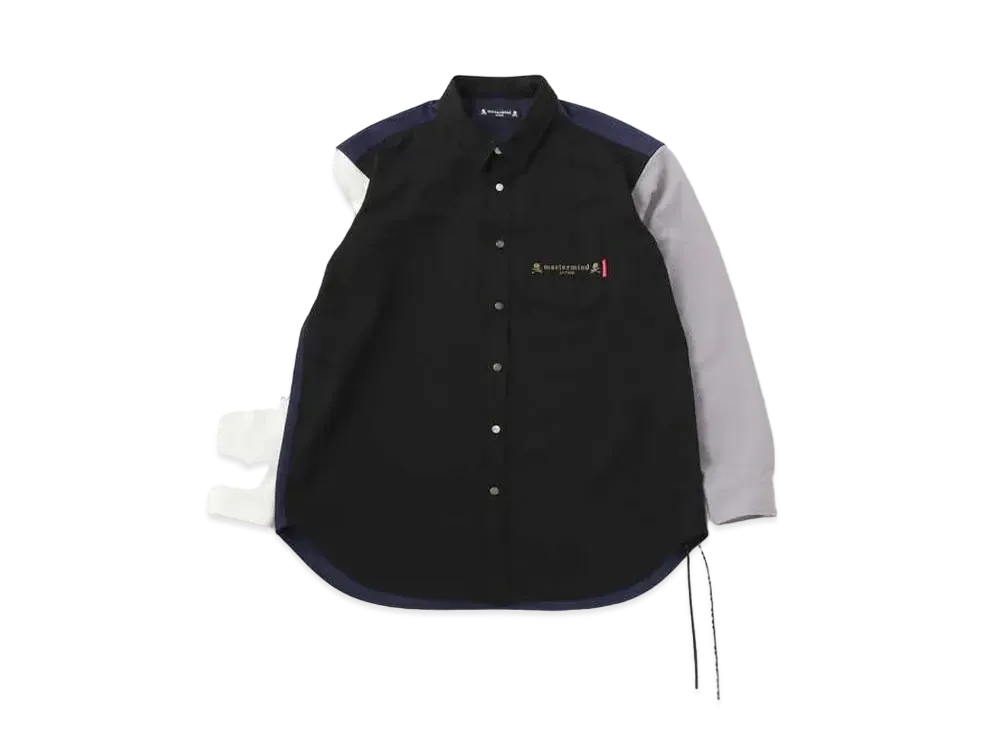 mastermind JAPAN Color Blocking LS Shirts "Black Base"