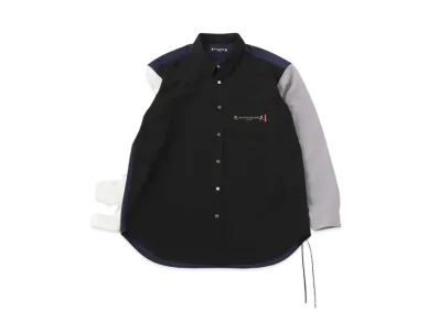 mastermind JAPAN Color Blocking LS Shirts "Black Base"