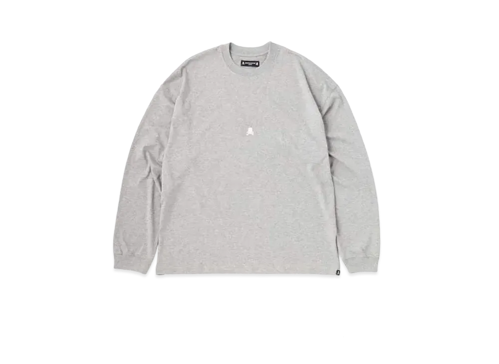 mastermind JAPAN Boxy Skull Necklace LS Tee "Top Gray"