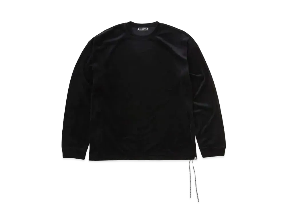 mastermind JAPAN Boxy Velour LS Tee "Black"