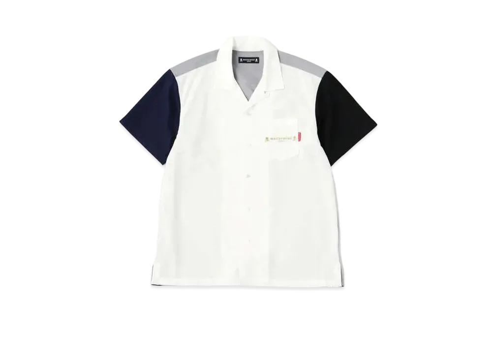 mastermind JAPAN Color Blocking SS Shirts "White Base"