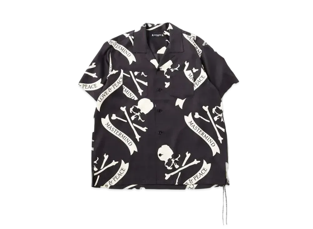 mastermind JAPAN TropicaLSkulLSilk SS Shirts "Black"
