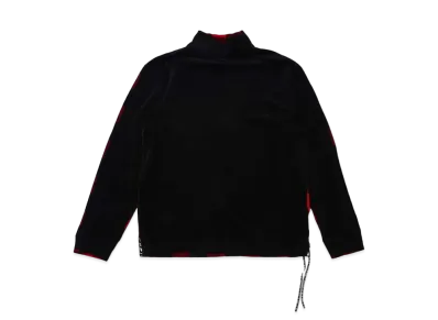mastermind JAPAN Velour 2 Color Hi Neck Tee "Black Red"