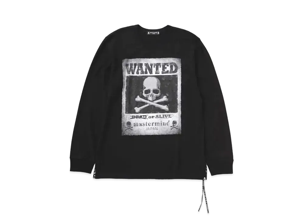 mastermind JAPAN Wanted LS Tee "Black"