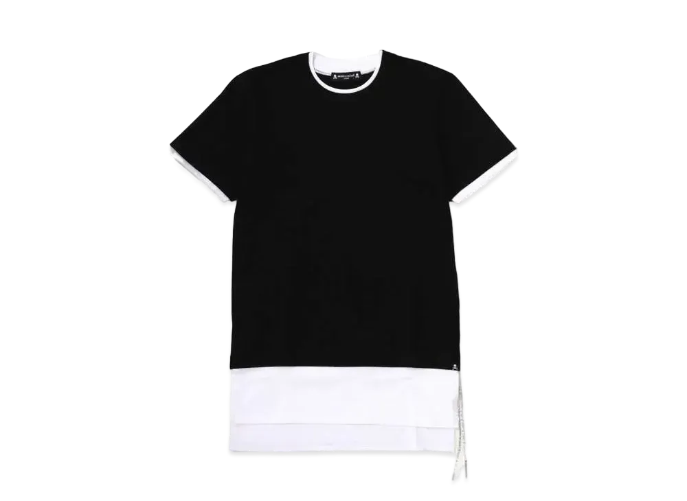 mastermind JAPAN Layered Tee "Black White"