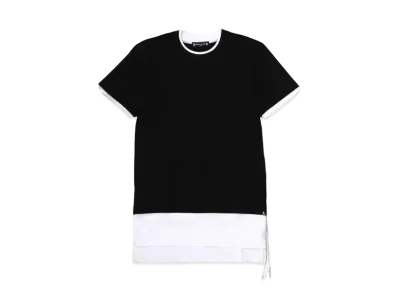 mastermind JAPAN Layered Tee "Black White"