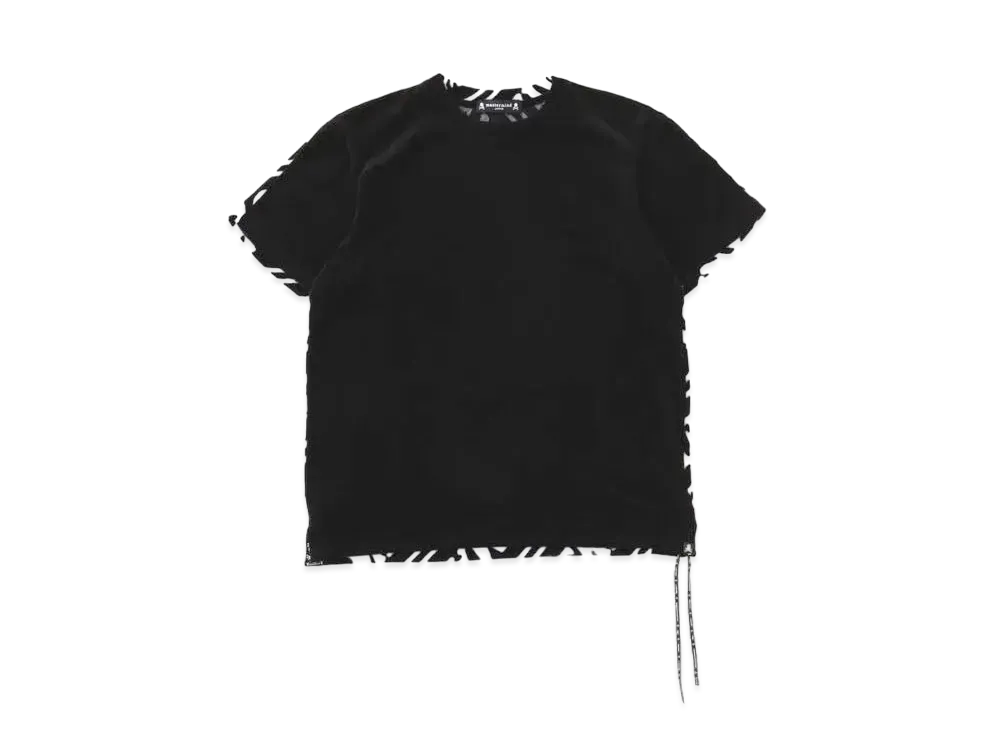 mastermind JAPAN 2 Color Velour Tee "Black White"