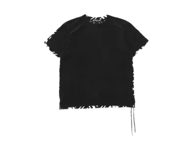 mastermind JAPAN 2 Color Velour Tee "Black White"