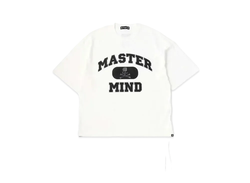 mastermind JAPAN Boxy College Tee "White"