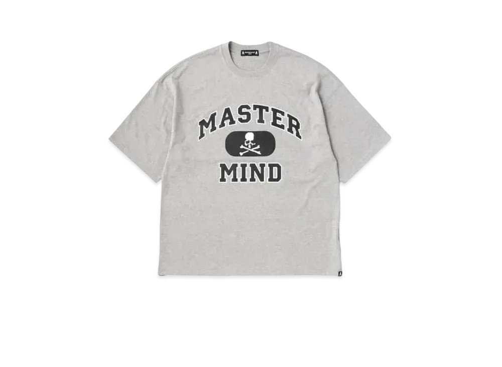 mastermind JAPAN Boxy College Tee "Top Gray"