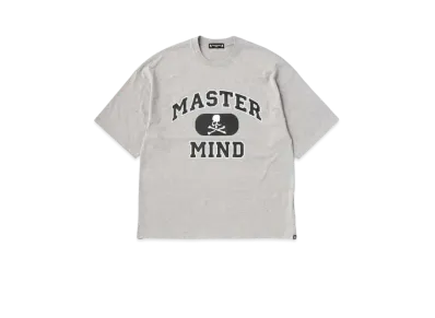 mastermind JAPAN Boxy College Tee "Top Gray"