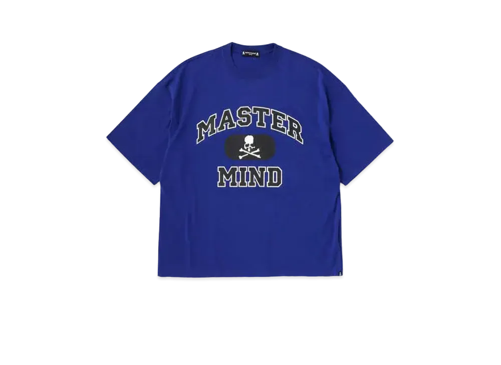 mastermind JAPAN Boxy College Tee "Navy"