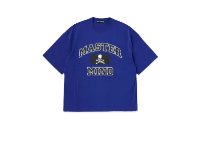 mastermind JAPAN Boxy College Tee "Navy"