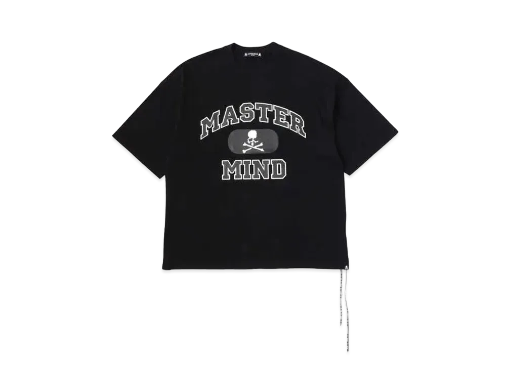 mastermind JAPAN Boxy College Tee "Black"
