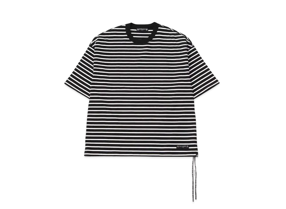 mastermind JAPAN Boxy Striped Tee "Black White"