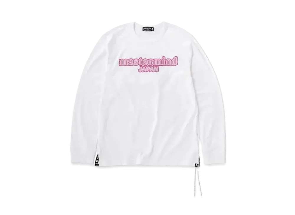 mastermind JAPAN Neon Logo LS Tee "White"