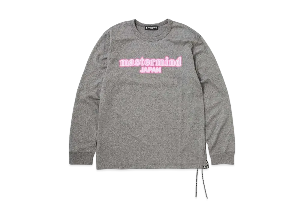 mastermind JAPAN Neon Logo LS Tee "Top Gray"