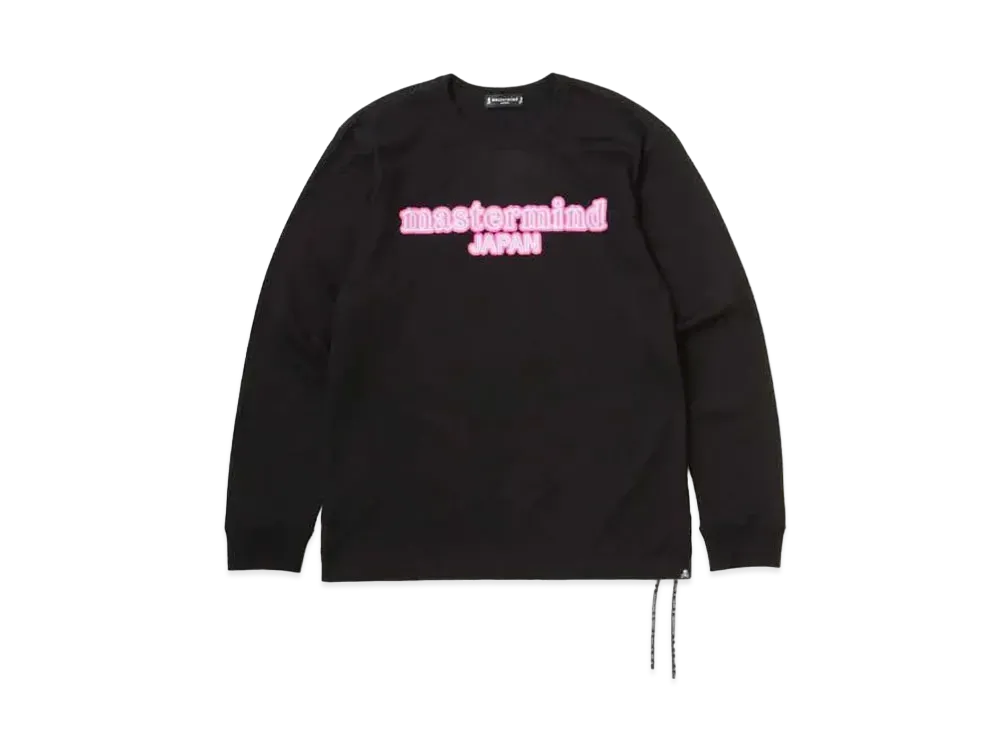 mastermind JAPAN Neon Logo LS Tee "Black"