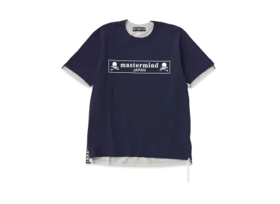 mastermind JAPAN Box Tee "Navy Top Gray"