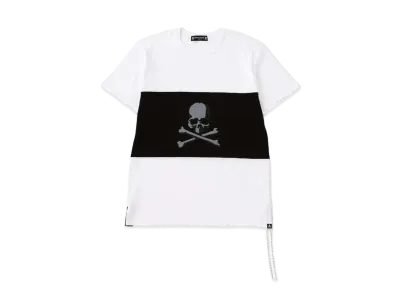 mastermind JAPAN Horizontal Block Tee "White Black"
